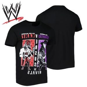 Men's Black The Undertaker vs Kane Rivals T-Shirt